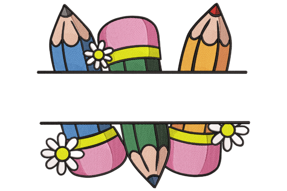 School Pencil Frame