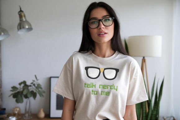 Talk Nerdy to Me Glasses Applique