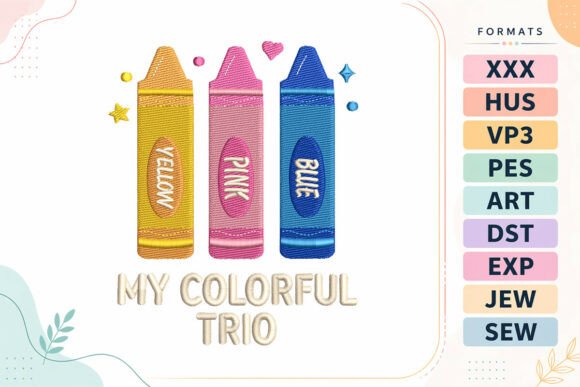 Trio Crayon Back to School
